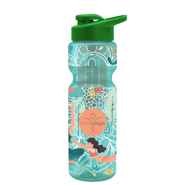 Champion 28 Oz. Transparent Bottle - Drink Thru Lid and Large... from ASI 40480 Koozie Group