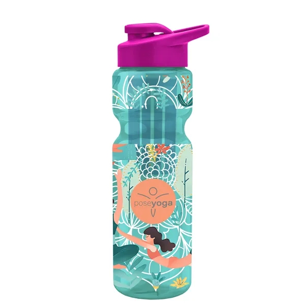 Champion 28 Oz. Transparent Bottle - Drink Thru Lid and Large... from ASI 40480 Koozie Group