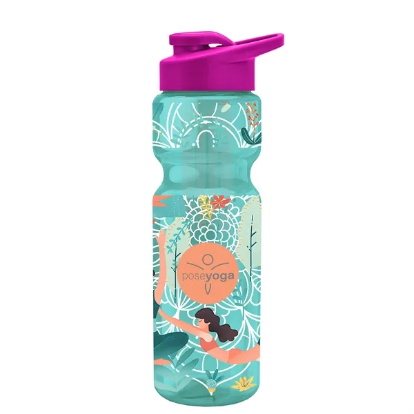 Champion 28 Oz. Transparent Bottle - Drink Thru Lid and Large... from ASI 40480 Koozie Group