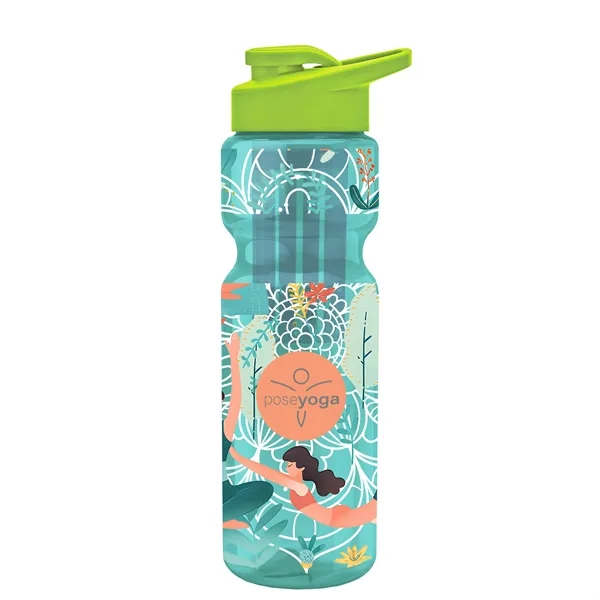 Champion 28 Oz. Transparent Bottle - Drink Thru Lid and Large... from ASI 40480 Koozie Group