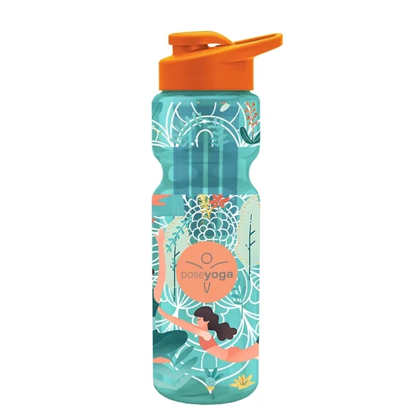 Champion 28 Oz. Transparent Bottle - Drink Thru Lid and Large... from ASI 40480 Koozie Group