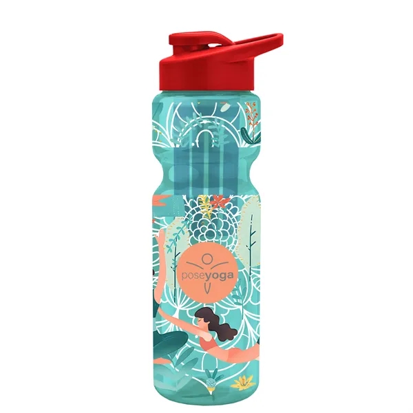 Champion 28 Oz. Transparent Bottle - Drink Thru Lid and Large... from ASI 40480 Koozie Group