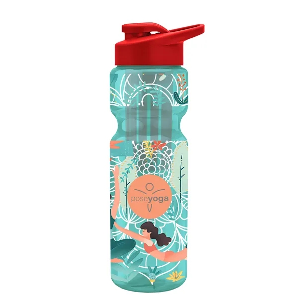 Champion 28 Oz. Transparent Bottle - Drink Thru Lid and Large... from ASI 40480 Koozie Group