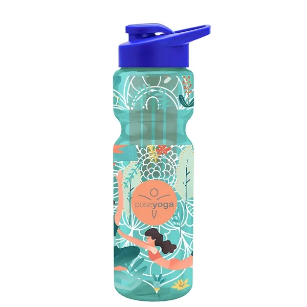 Champion 28 Oz. Transparent Bottle - Drink Thru Lid and Large... from ASI 40480 Koozie Group