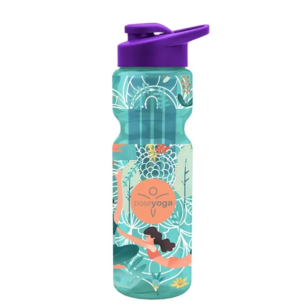 Champion 28 Oz. Transparent Bottle - Drink Thru Lid and Large... from ASI 40480 Koozie Group