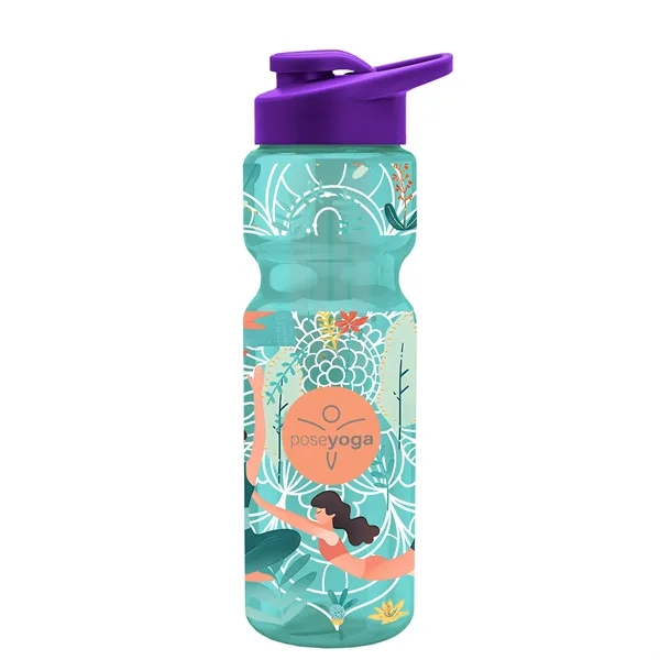 Champion 28 Oz. Transparent Bottle - Drink Thru Lid and Large... from ASI 40480 Koozie Group