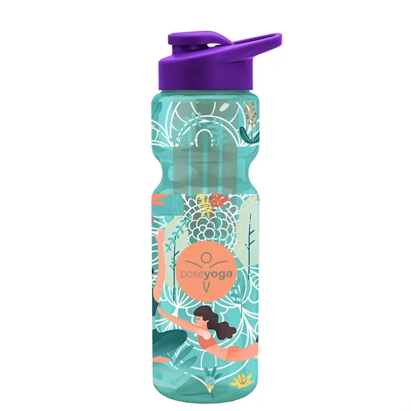 Champion 28 Oz. Transparent Bottle - Drink Thru Lid and Large... from ASI 40480 Koozie Group