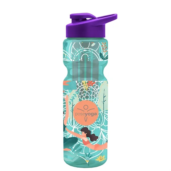 Champion 28 Oz. Transparent Bottle - Drink Thru Lid and Large... from ASI 40480 Koozie Group