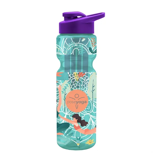 Champion 28 Oz. Transparent Bottle - Drink Thru Lid and Large... from ASI 40480 Koozie Group