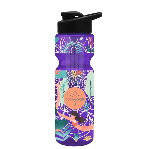 Champion 28 Oz. Transparent Bottle - Drink Thru Lid and Large... from ASI 40480 Koozie Group