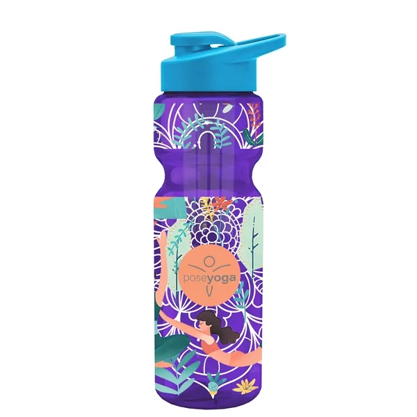 Champion 28 Oz. Transparent Bottle - Drink Thru Lid and Large... from ASI 40480 Koozie Group