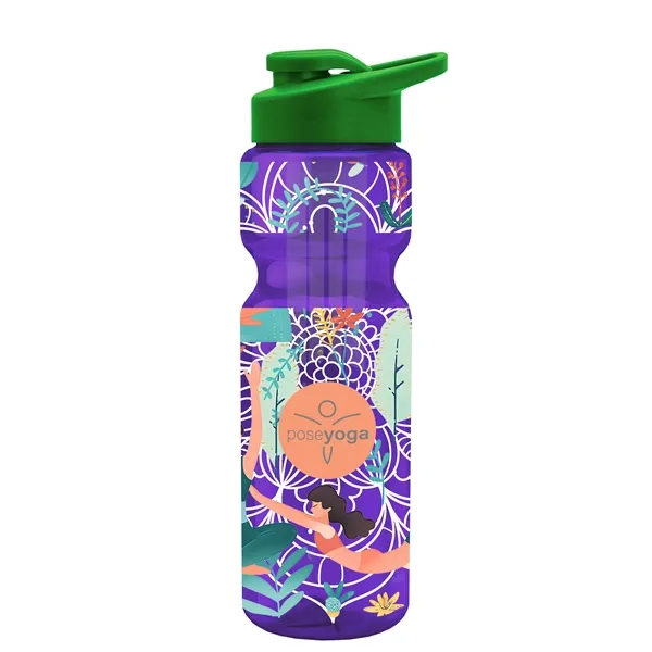 Champion 28 Oz. Transparent Bottle - Drink Thru Lid and Large... from ASI 40480 Koozie Group