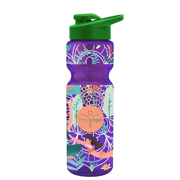 Champion 28 Oz. Transparent Bottle - Drink Thru Lid and Large... from ASI 40480 Koozie Group