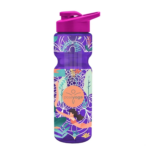 Champion 28 Oz. Transparent Bottle - Drink Thru Lid and Large... from ASI 40480 Koozie Group