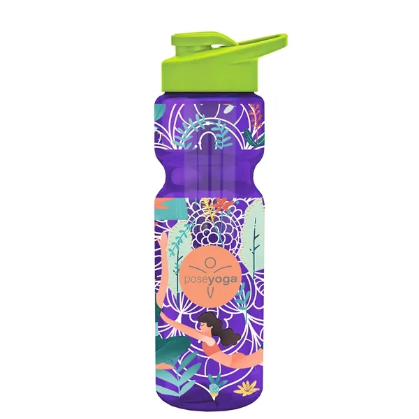 Champion 28 Oz. Transparent Bottle - Drink Thru Lid and Large... from ASI 40480 Koozie Group