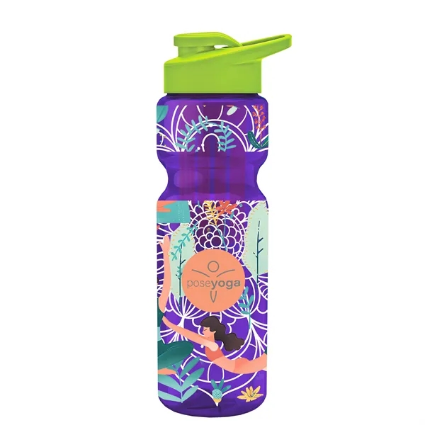 Champion 28 Oz. Transparent Bottle - Drink Thru Lid and Large... from ASI 40480 Koozie Group