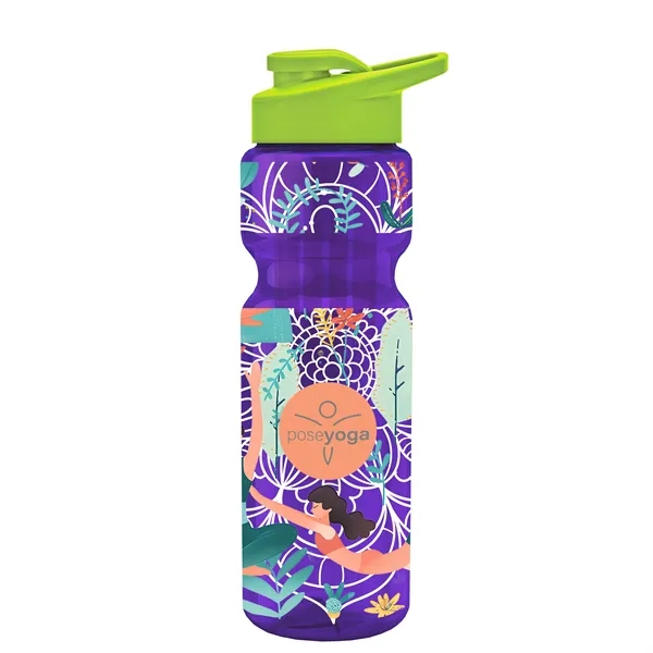 Champion 28 Oz. Transparent Bottle - Drink Thru Lid and Large... from ASI 40480 Koozie Group