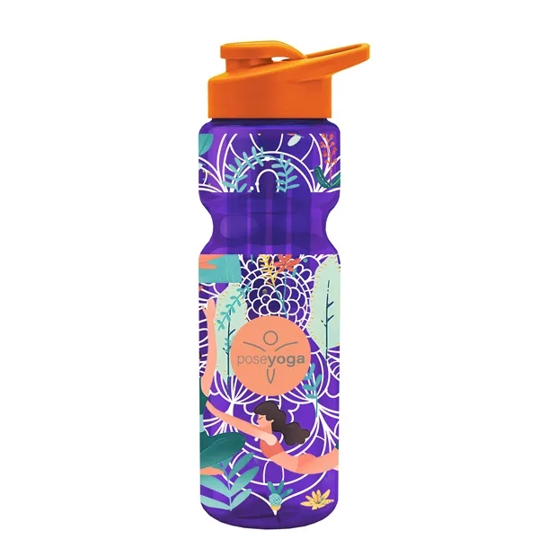 Champion 28 Oz. Transparent Bottle - Drink Thru Lid and Large... from ASI 40480 Koozie Group