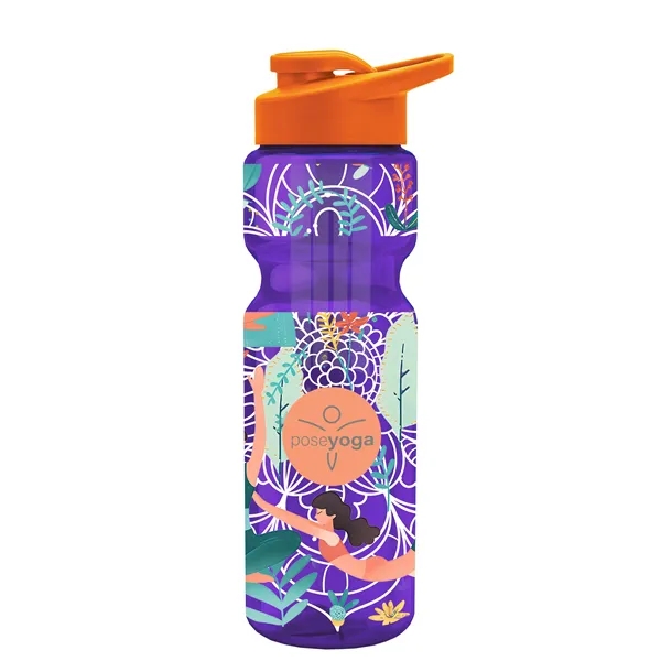 Champion 28 Oz. Transparent Bottle - Drink Thru Lid and Large... from ASI 40480 Koozie Group