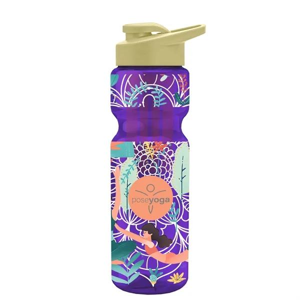 Champion 28 Oz. Transparent Bottle - Drink Thru Lid and Large... from ASI 40480 Koozie Group