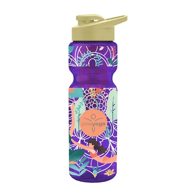 Champion 28 Oz. Transparent Bottle - Drink Thru Lid and Large... from ASI 40480 Koozie Group