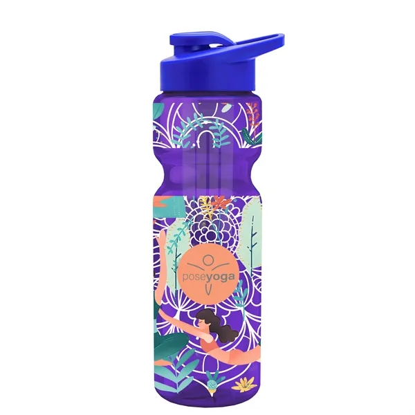 Champion 28 Oz. Transparent Bottle - Drink Thru Lid and Large... from ASI 40480 Koozie Group