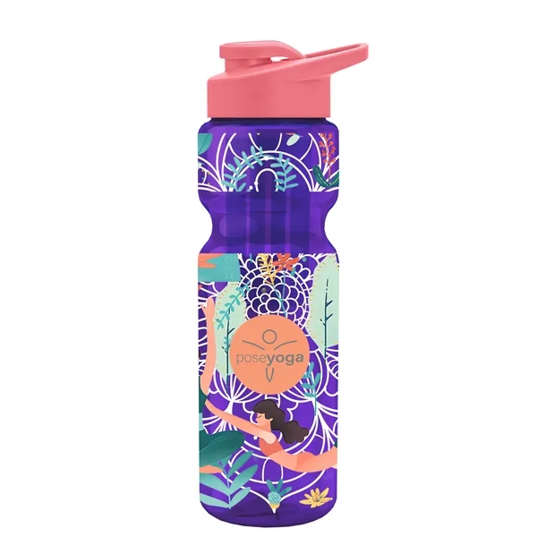 Champion 28 Oz. Transparent Bottle - Drink Thru Lid and Large... from ASI 40480 Koozie Group