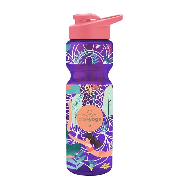 Champion 28 Oz. Transparent Bottle - Drink Thru Lid and Large... from ASI 40480 Koozie Group