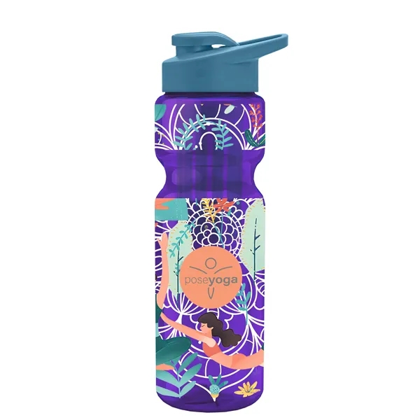 Champion 28 Oz. Transparent Bottle - Drink Thru Lid and Large... from ASI 40480 Koozie Group