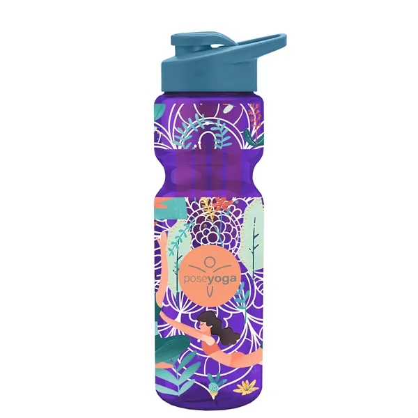 Champion 28 Oz. Transparent Bottle - Drink Thru Lid and Large... from ASI 40480 Koozie Group