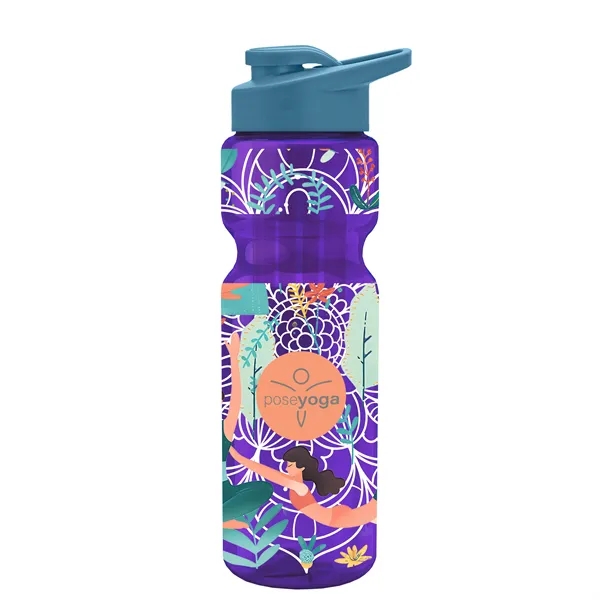 Champion 28 Oz. Transparent Bottle - Drink Thru Lid and Large... from ASI 40480 Koozie Group