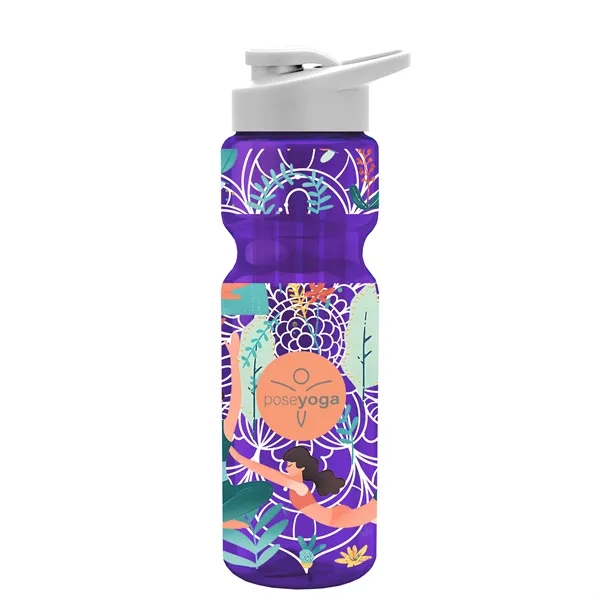 Champion 28 Oz. Transparent Bottle - Drink Thru Lid and Large... from ASI 40480 Koozie Group