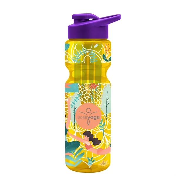 Champion 28 Oz. Transparent Bottle - Drink Thru Lid and Large... from ASI 40480 Koozie Group