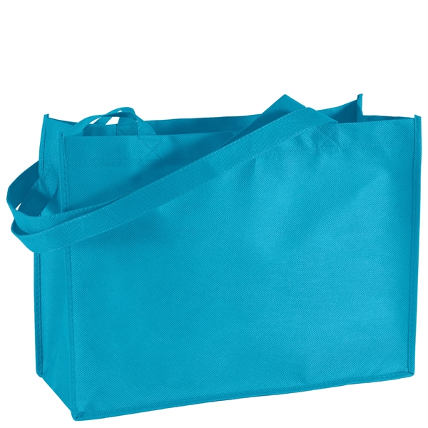 Non-Woven Polypropylene Tote with strong stitched seams and side/bottom gussets.... from ASI 37940 Bag Makers Inc