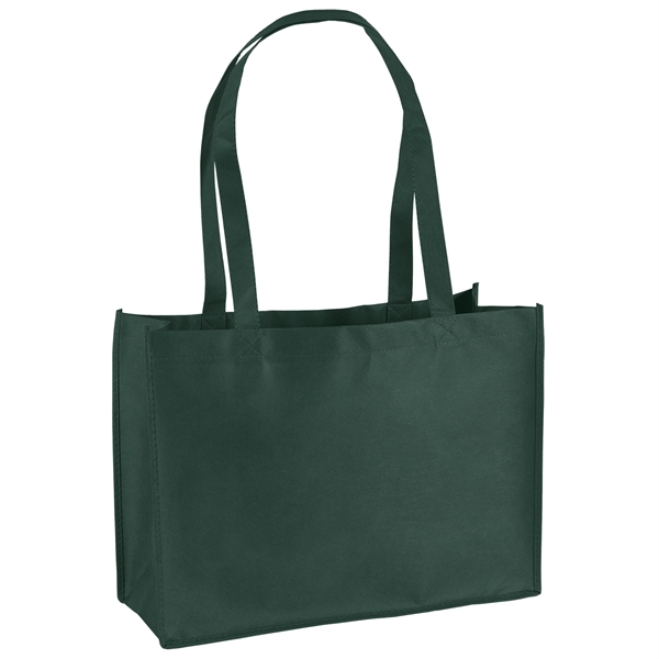 Non-Woven Polypropylene Tote with strong stitched seams and side/bottom gussets.... from ASI 37940 Bag Makers Inc