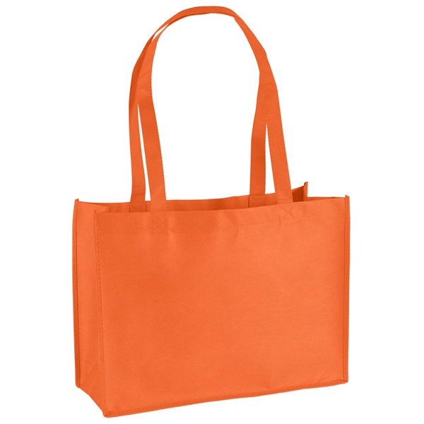Non-Woven Polypropylene Tote with strong stitched seams and side/bottom gussets.... from ASI 37940 Bag Makers Inc