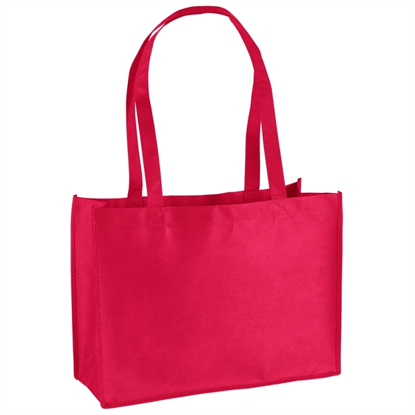 Non-Woven Polypropylene Tote with strong stitched seams and side/bottom gussets.... from ASI 37940 Bag Makers Inc