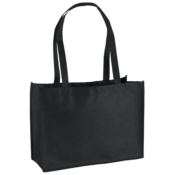 Non-Woven Polypropylene Tote with strong stitched seams and side/bottom gussets.... from ASI 37940 Bag Makers Inc