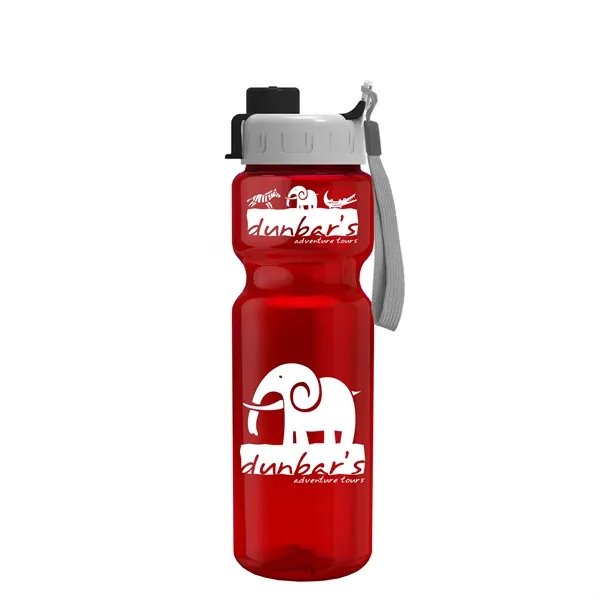 Champion - 28 oz. Trans. Bottle - Quick Snap Lid... from ASI 40480 Koozie Group