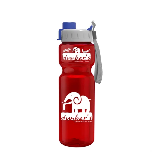 Champion - 28 oz. Trans. Bottle - Quick Snap Lid... from ASI 40480 Koozie Group