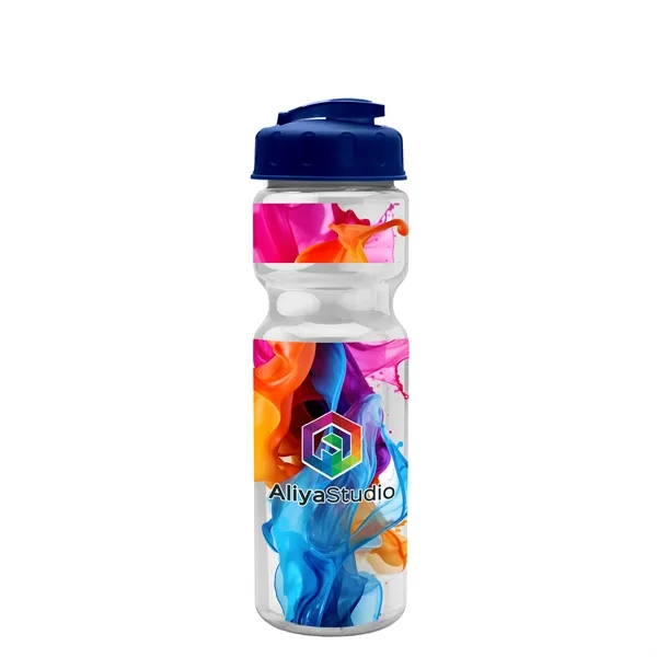 28 oz Transparent Bike Bottle with Flip Top Lid... from ASI 40480 Koozie Group