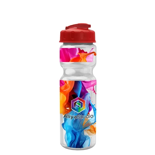 28 oz Transparent Bike Bottle with Flip Top Lid... from ASI 40480 Koozie Group