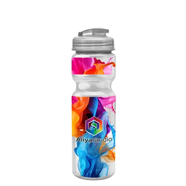 28 oz Transparent Bike Bottle with Flip Top Lid... from ASI 40480 Koozie Group