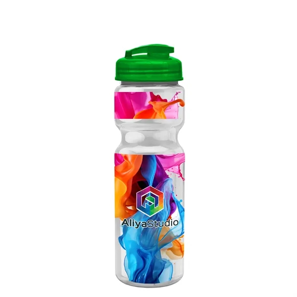 28 oz Transparent Bike Bottle with Flip Top Lid... from ASI 40480 Koozie Group