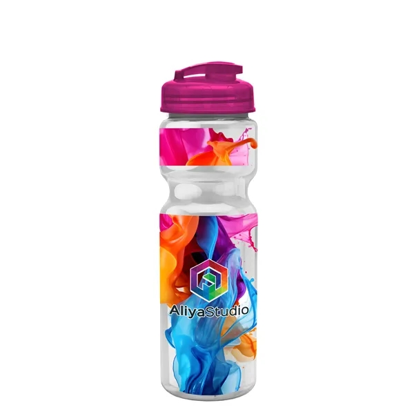 28 oz Transparent Bike Bottle with Flip Top Lid... from ASI 40480 Koozie Group