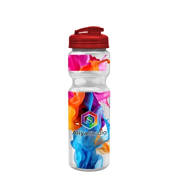 28 oz Transparent Bike Bottle with Flip Top Lid... from ASI 40480 Koozie Group
