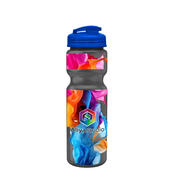 28 oz Transparent Bike Bottle with Flip Top Lid... from ASI 40480 Koozie Group