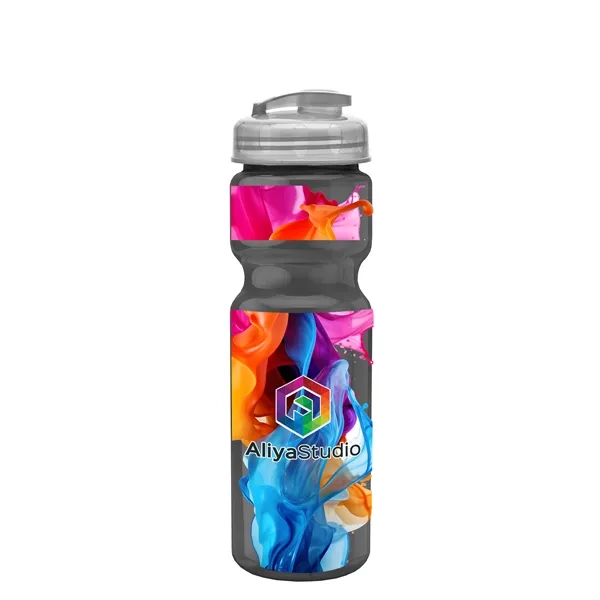 28 oz Transparent Bike Bottle with Flip Top Lid... from ASI 40480 Koozie Group