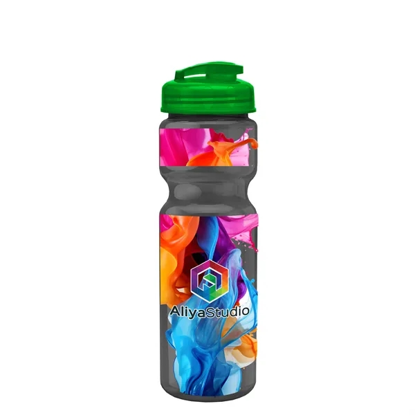 28 oz Transparent Bike Bottle with Flip Top Lid... from ASI 40480 Koozie Group