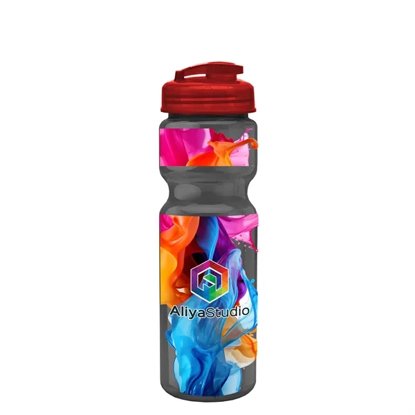 28 oz Transparent Bike Bottle with Flip Top Lid... from ASI 40480 Koozie Group